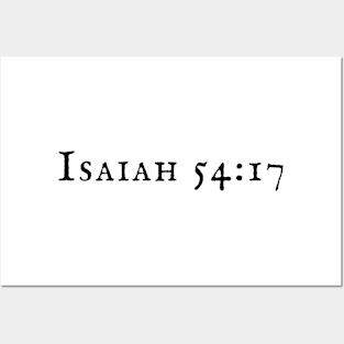 Isaiah 54:17 Posters and Art